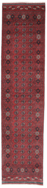 Ručno Uzlan Classic Afghan Fine Tepih 84X361 Vuneni Tepih Tamno Crvena/Crna Mali Sag 