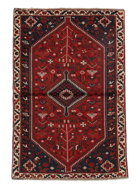  Shiraz Sag 109X165 Autentični
 Orijentalni Ručno Uzlan Crna/Tamnocrvena (Vuna, Perzija/Iran)