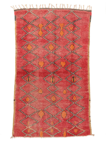  Berber Moroccan - Mid Atlas Vintage Sag 150X260 Autentični
 Moderni Ručno Uzlan Tamno Crvena/Crvena (Vuna, )