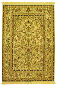 Ručno Uzlan Isfahan Svila Warp Slikoviti Potpisan: Nasr Tepih 142X210 Perzijski Mali Sag 