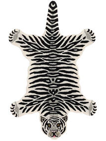  100X160 Životinja Dječji Tepih Mali Tiger Tepih - Bijela 