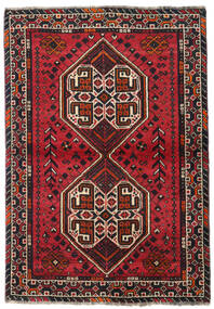 Ručno Uzlan Shiraz Tepih 107X155 Perzijski Vuneni Tepih Tamno Crvena/Crvena Mali Sag 