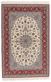  Isfahan Svileni Navoji Potpisan Entashari Sag 161X241 Autentični
 Orijentalni Ručno Uzlan Svjetlosiva/Tamnosmeđa ( Perzija/Iran)