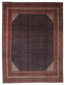  Sarough Mir Tepih 274X360 Perzijski Vuneni Crna/Tamno Crvena Veliki Sag 