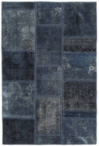  Patchwork Tepih 104X155 Perzijski Vuneni Crna/Tamno Plavi Mali Sag 