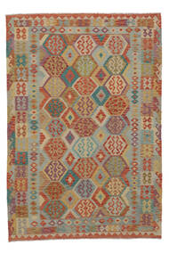  Ćilim Afghan Old Style Sag 205X297 Autentični
 Orijentalni Ručno Tkani Braon/Tamnožuta (Vuna, )