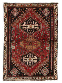  Shiraz Sag 105X150 Autentični
 Orijentalni Ručno Uzlan Crna/Tamnosmeđa (Vuna, Perzija/Iran)