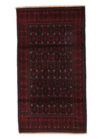  Beluch Tepih 95X175 Perzijski Vuneni Crna/Tamno Crvena Mali Sag 