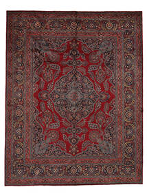  Mashad Fine Tepih 313X400 Perzijski Vuneni Crna/Tamno Crvena Veliki Sag 