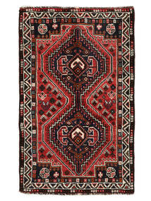  Shiraz Sag 88X141 Autentični
 Orijentalni Ručno Uzlan Crna/Tamno Crvena (Vuna, )